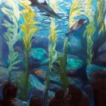 Shark Garden  oil on canvas Carol Colin